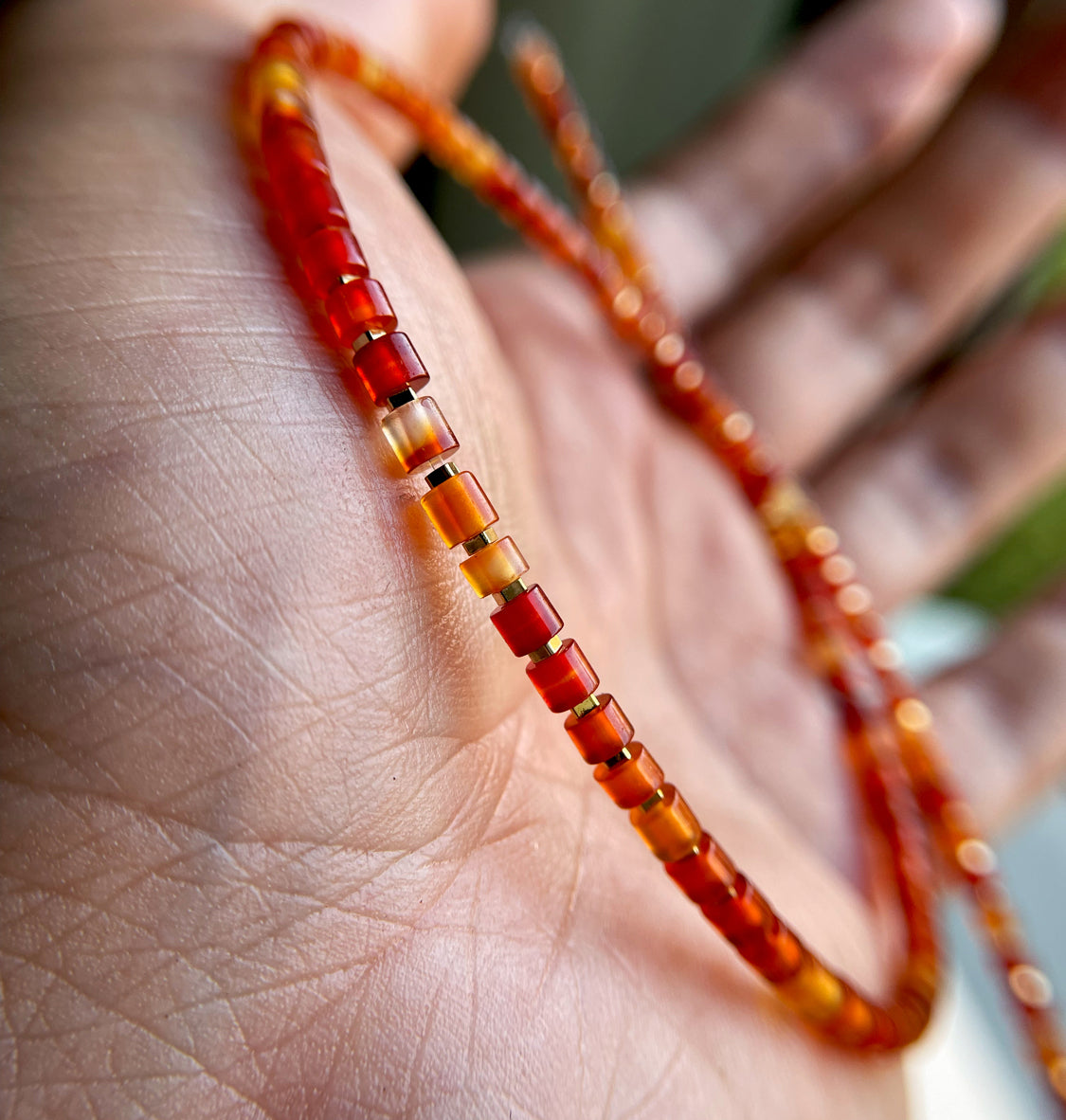 Tibetan Old Antiqe Sardonyx Beads Red Agate Bracelet Necklace Real Carnelian Himalaya Mala Prayer Mini Small Size