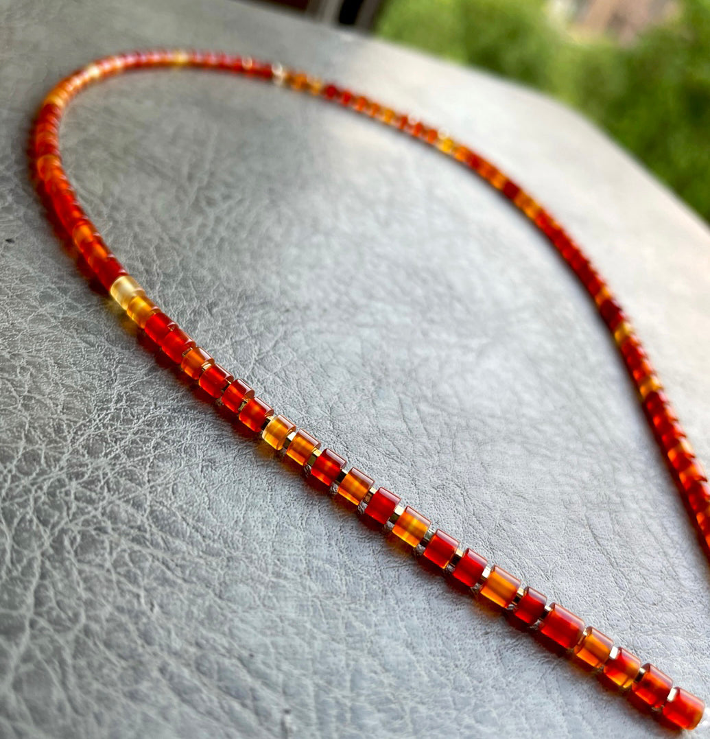Genuine Tibetan Old Antiqe Natural Red Agate Necklace Real Carnelian Bracelet Himalaya Mala Prayer Beads Sardonyx Mini Small Size