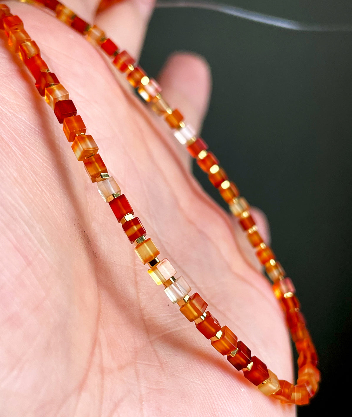 Tibetan Old Antiqe Square Red Agate Necklace Sardonyx Bracelet Beads Himalaya Mala Prayer