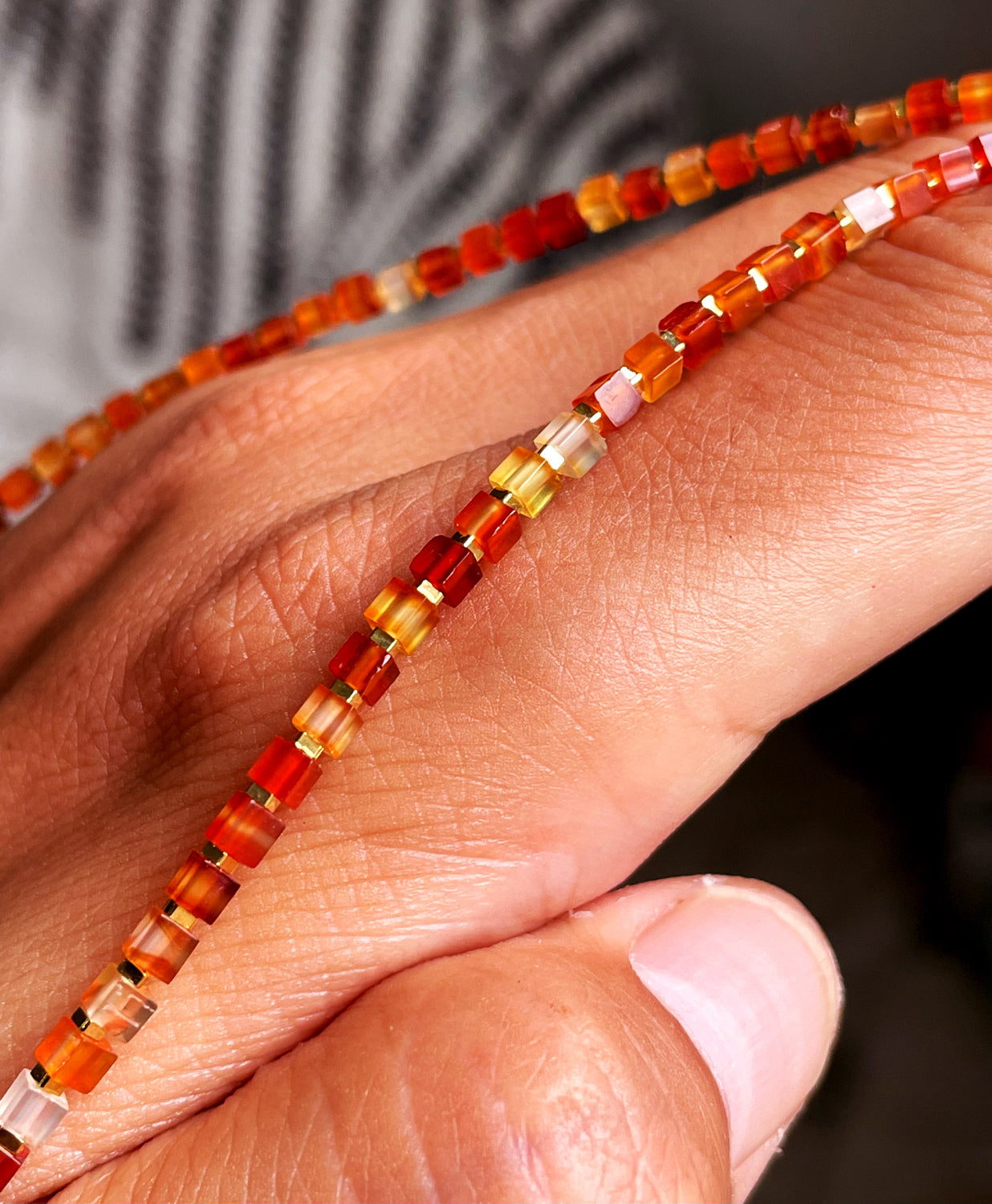 Tibetan Old Antiqe Square Red Agate Necklace Sardonyx Bracelet Beads Himalaya Mala Prayer