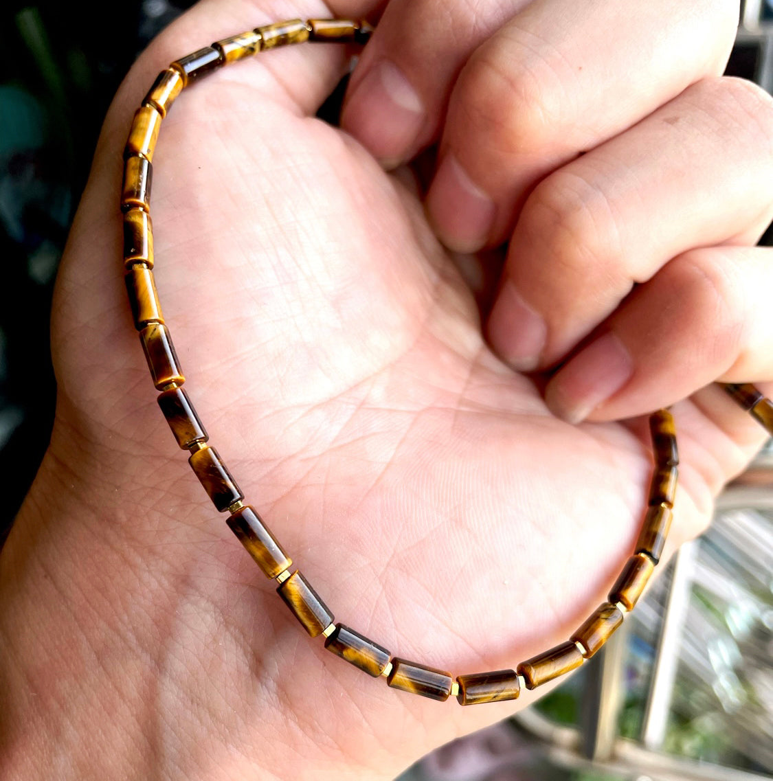 Real Tibetan Old Antiqe Tiger Eye Stone Necklace Bracelet Mini Small Size Genuine Himalaya Tigerite Mala Prayer Beads Natural