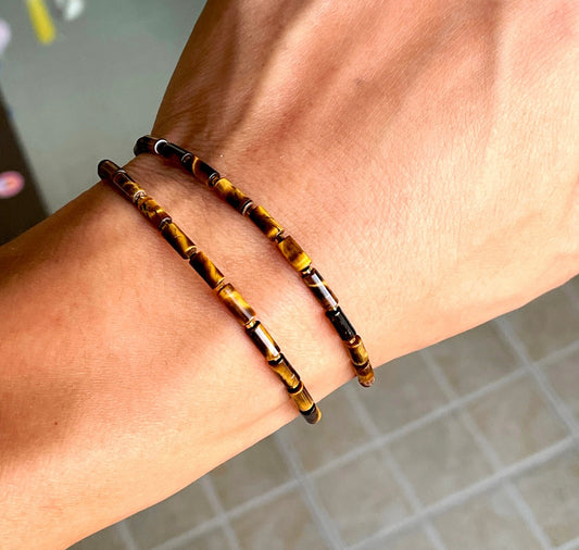 Real Tibetan Old Antiqe Tigerite Stone Bracelet Mini Small Size Tiger Eye Necklace Genuine Himalaya Mala Prayer Beads Natural