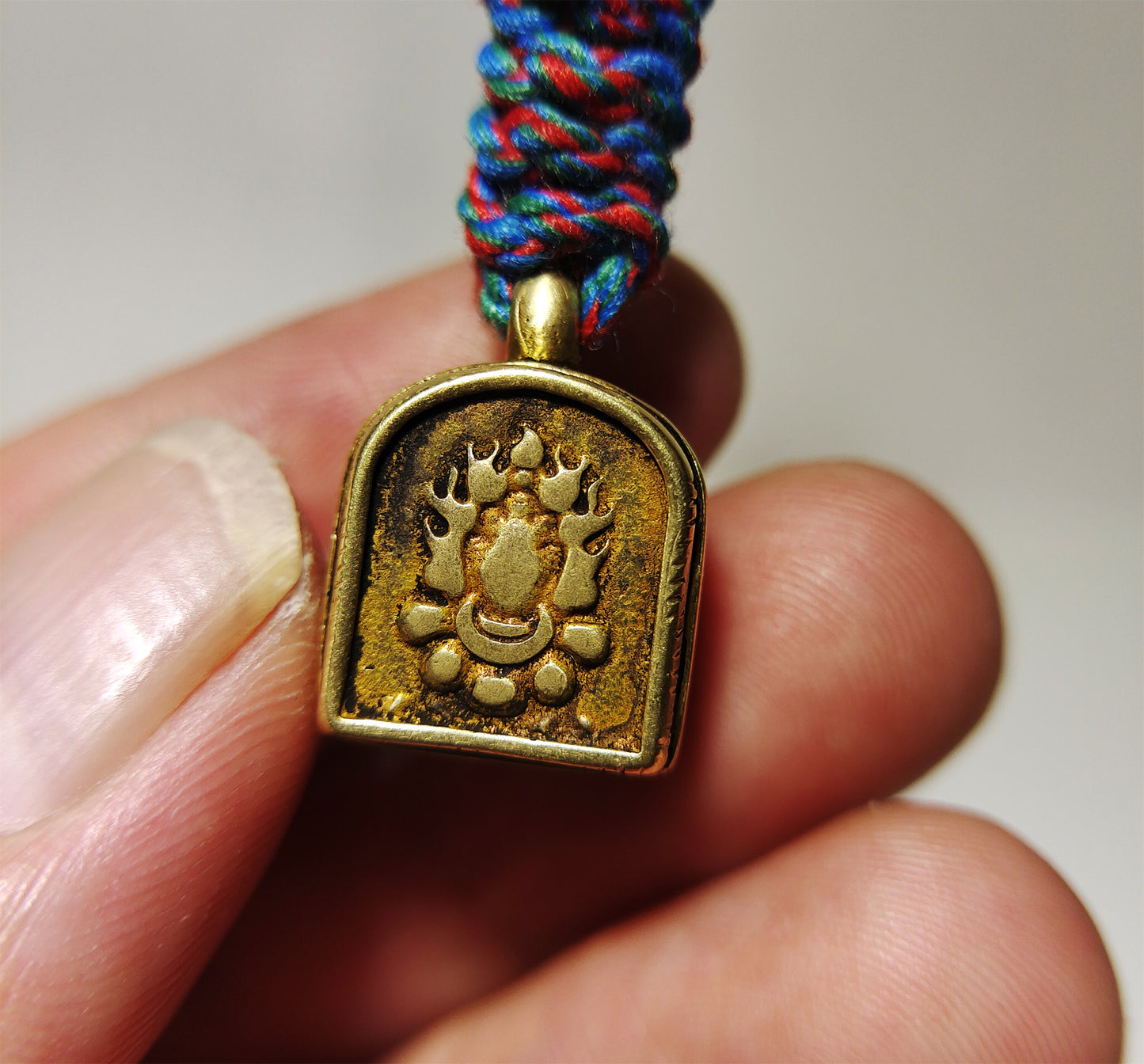 Real Tibetan Old Antique Bronze Gau Box Prayer  Ghau Niche Pendant Shrine Himalayan Copper Amulet Genuine Talisman