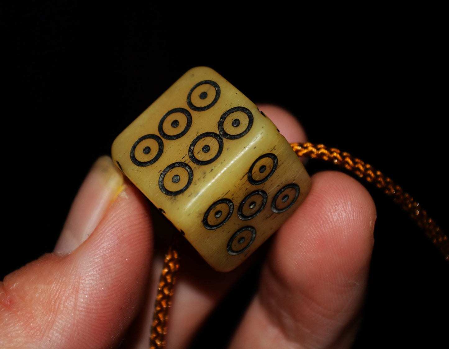 Real Tibetan Old Antique Kapala Bone Dice Pendant Amulet Himalaya Genuine Palden Lhamo Buddhism Mala Prayer Beads Talisman