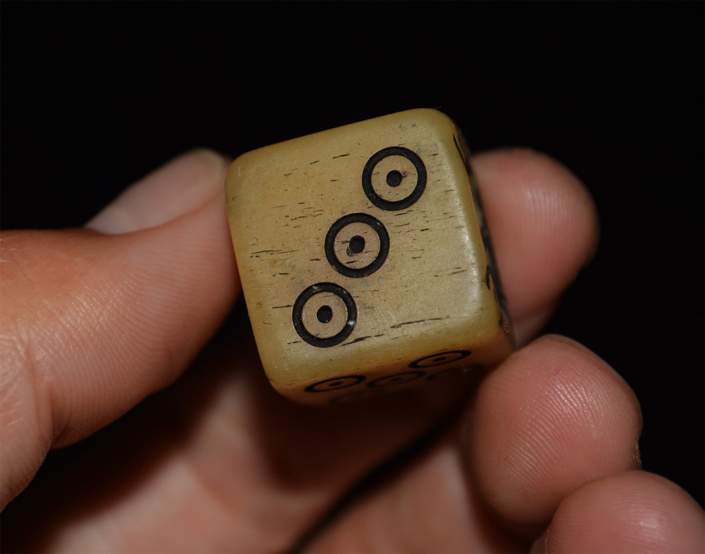 Real Tibetan Old Antique Kapala Bone Dice Pendant Amulet Palden Lhamo Himalayas Genuine Prayer Beads Talisman