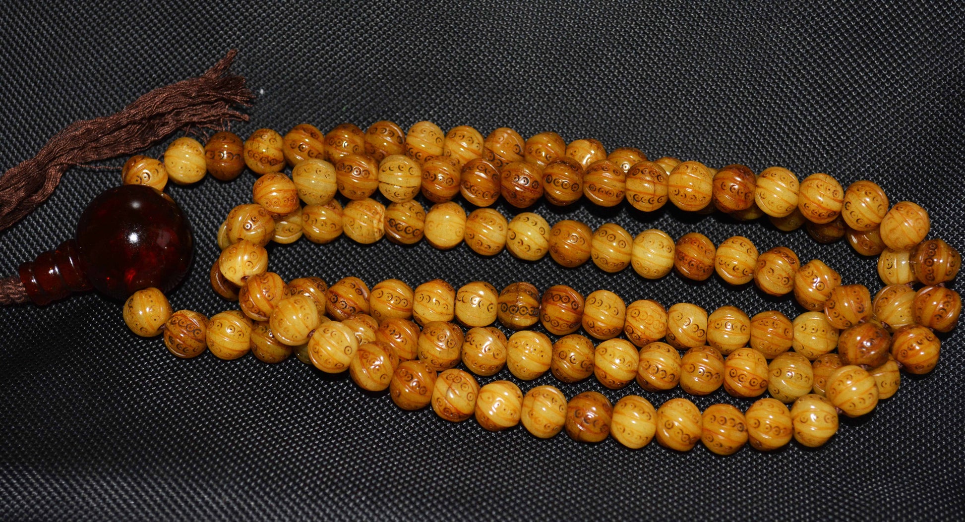 Real Tibetan Old Antique Kapala Bone Mala Prayer Beads 108 Bracelet Rosary Himalayas Buddhism Worry Necklace Amulet