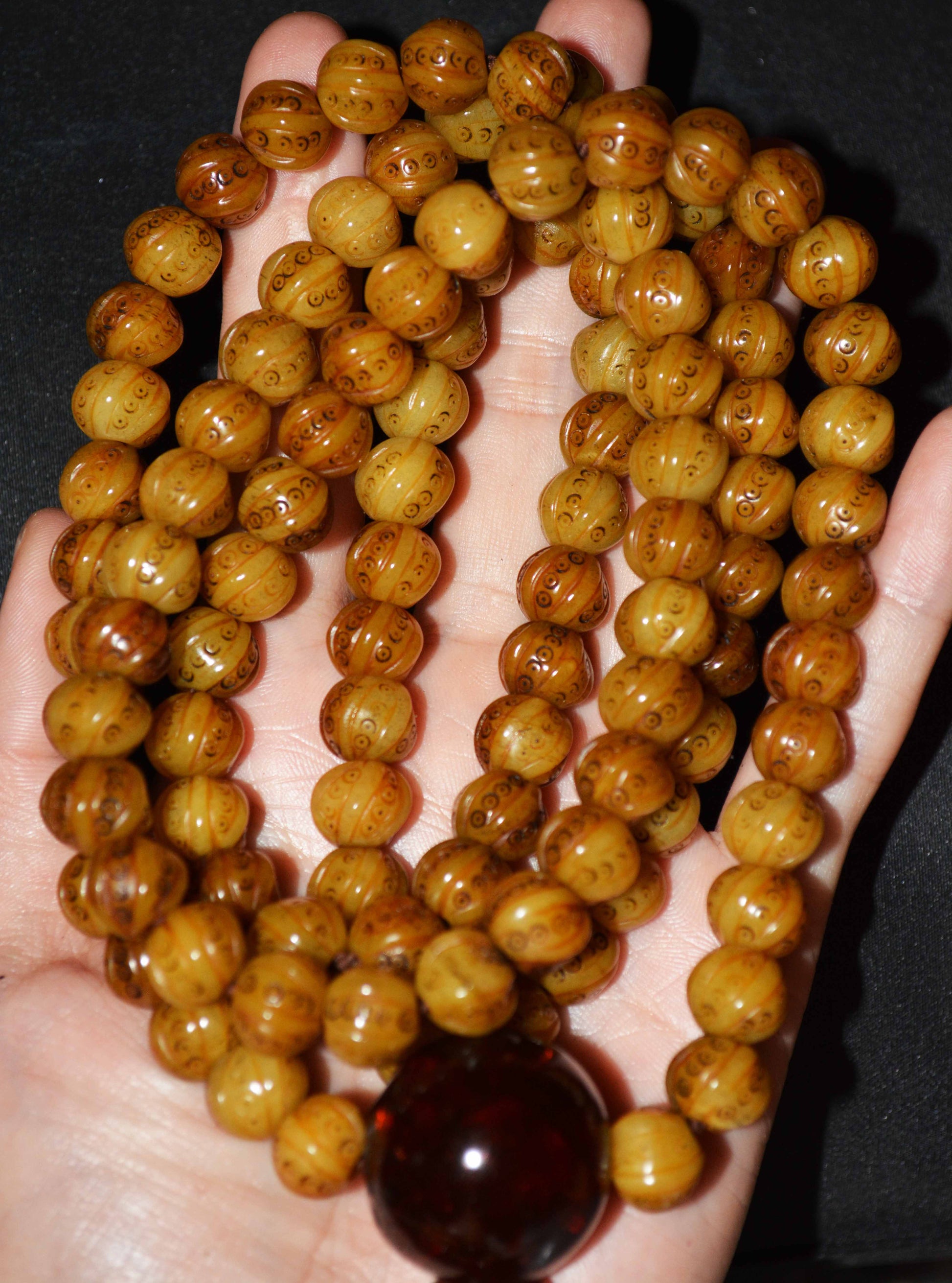 Real Tibetan Old Antique Kapala Bone Mala Prayer Beads 108 Bracelet Rosary Himalayas Buddhism Worry Necklace Amulet