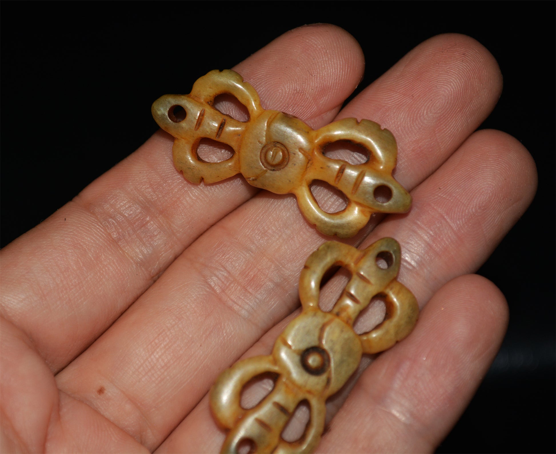 Real Tibetan Old Antique Kapala Bone Vajra Pendant Amulet Dorje Himalayas Genuine Mala Prayer Beads Talisman Phurba