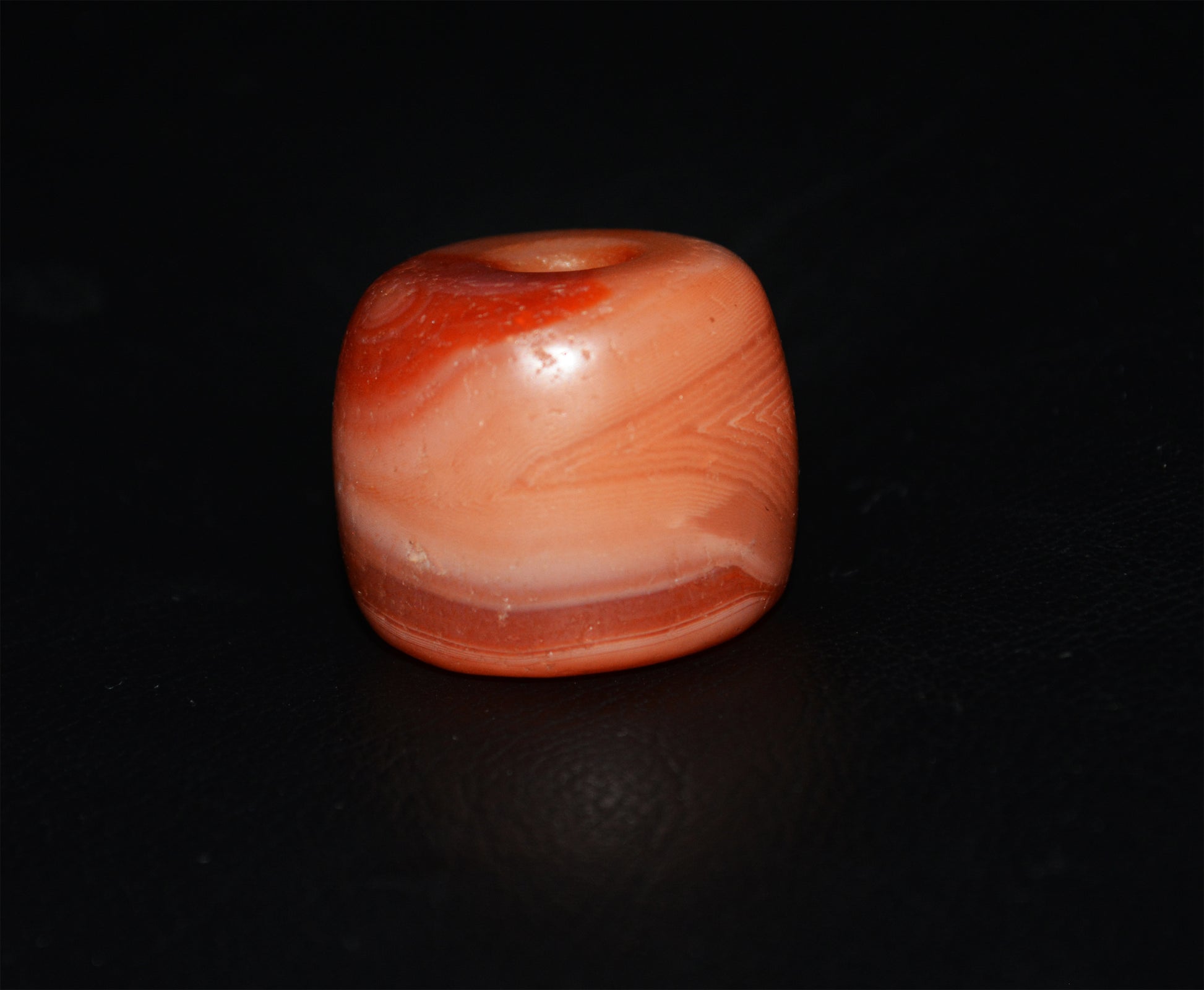 Real Tibetan Old Antique Red Pema Raka Agate Bead Himalayan Nanhong Carnelian Pendant Genuine Amulet