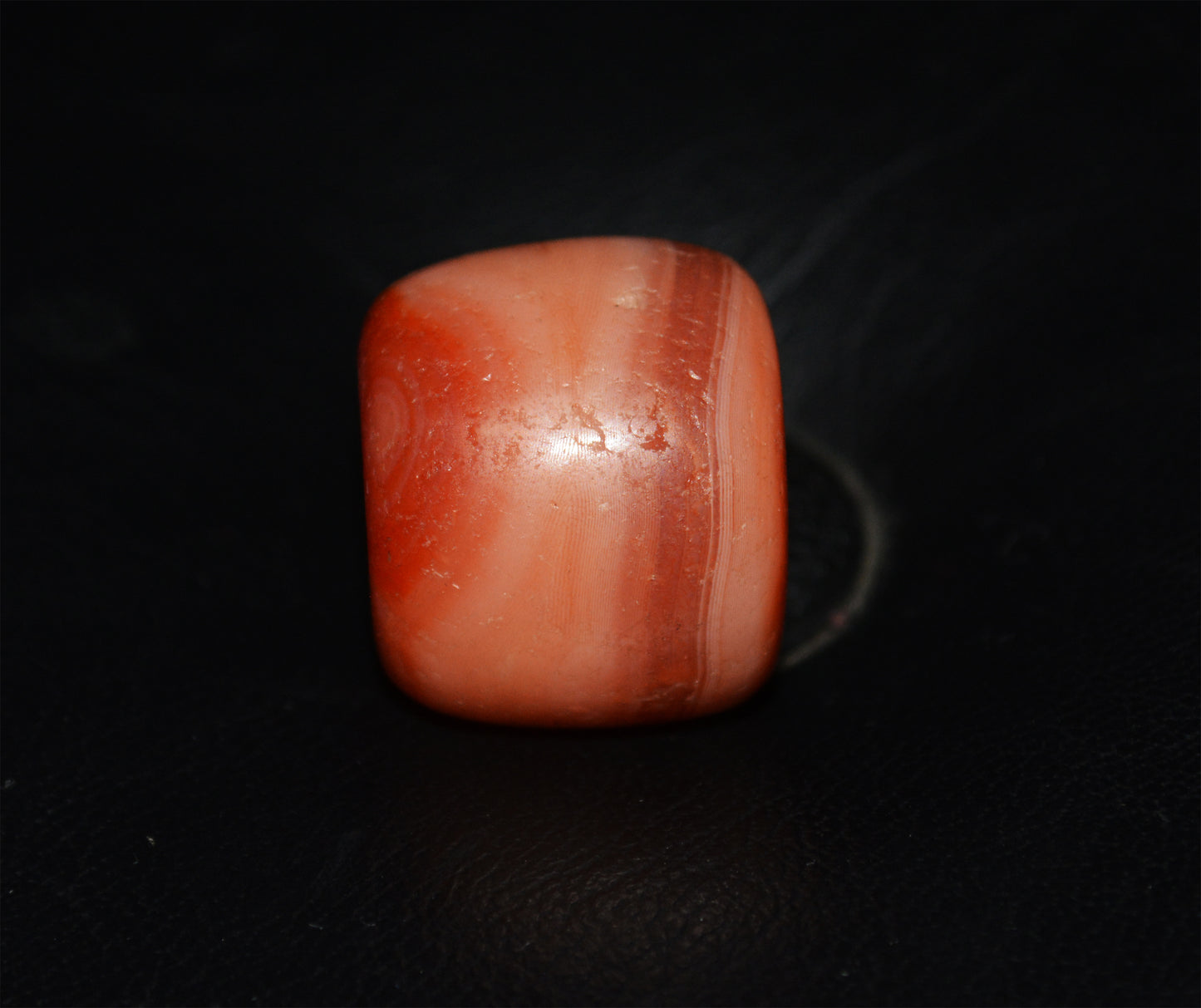 Real Tibetan Old Antique Red Pema Raka Agate Bead Himalayan Nanhong Carnelian Pendant Genuine Amulet