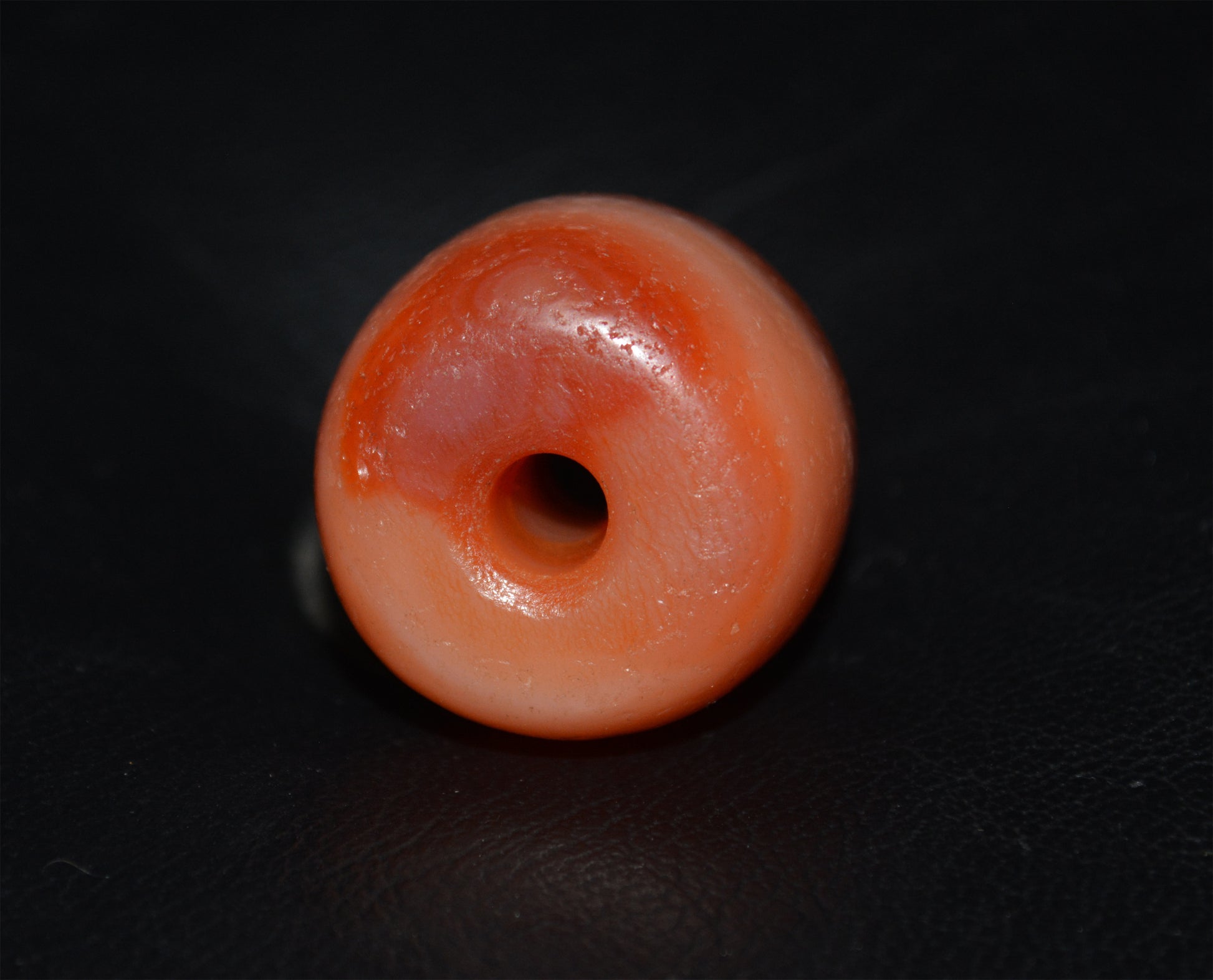 Real Tibetan Old Antique Red Pema Raka Agate Bead Himalayan Nanhong Carnelian Pendant Genuine Amulet