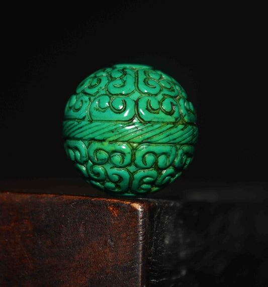 Real Tibetan Old Antique Turquoise Bead Pendant Bracelet Amulet Genuine Himalaya Talisman