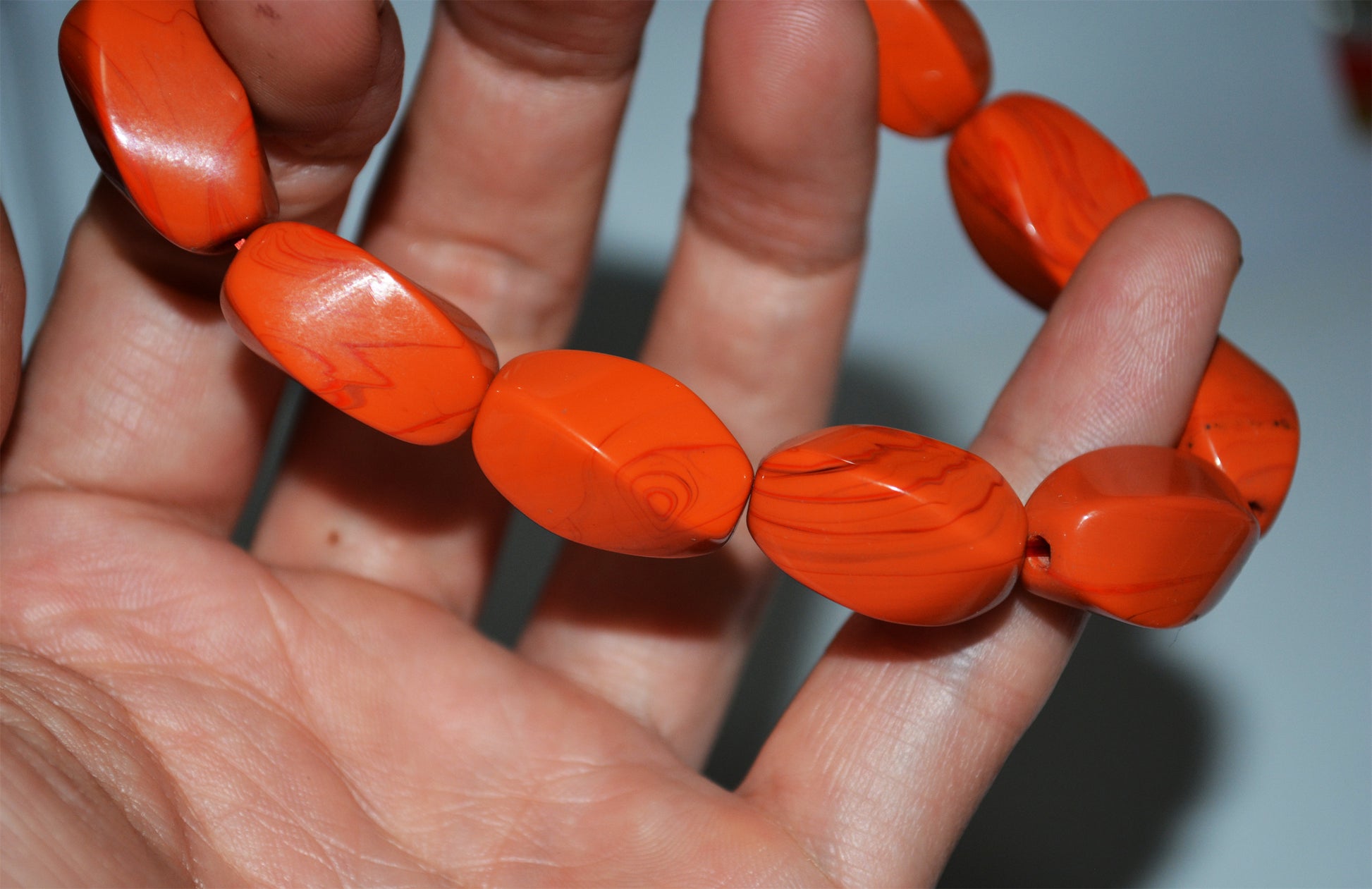 Real Tibetan Red Pema Raka Agate Bracelet Mala Prayer Beads Himalayan Nanhong Carnelian Rosary  Genuine Worry Amulet