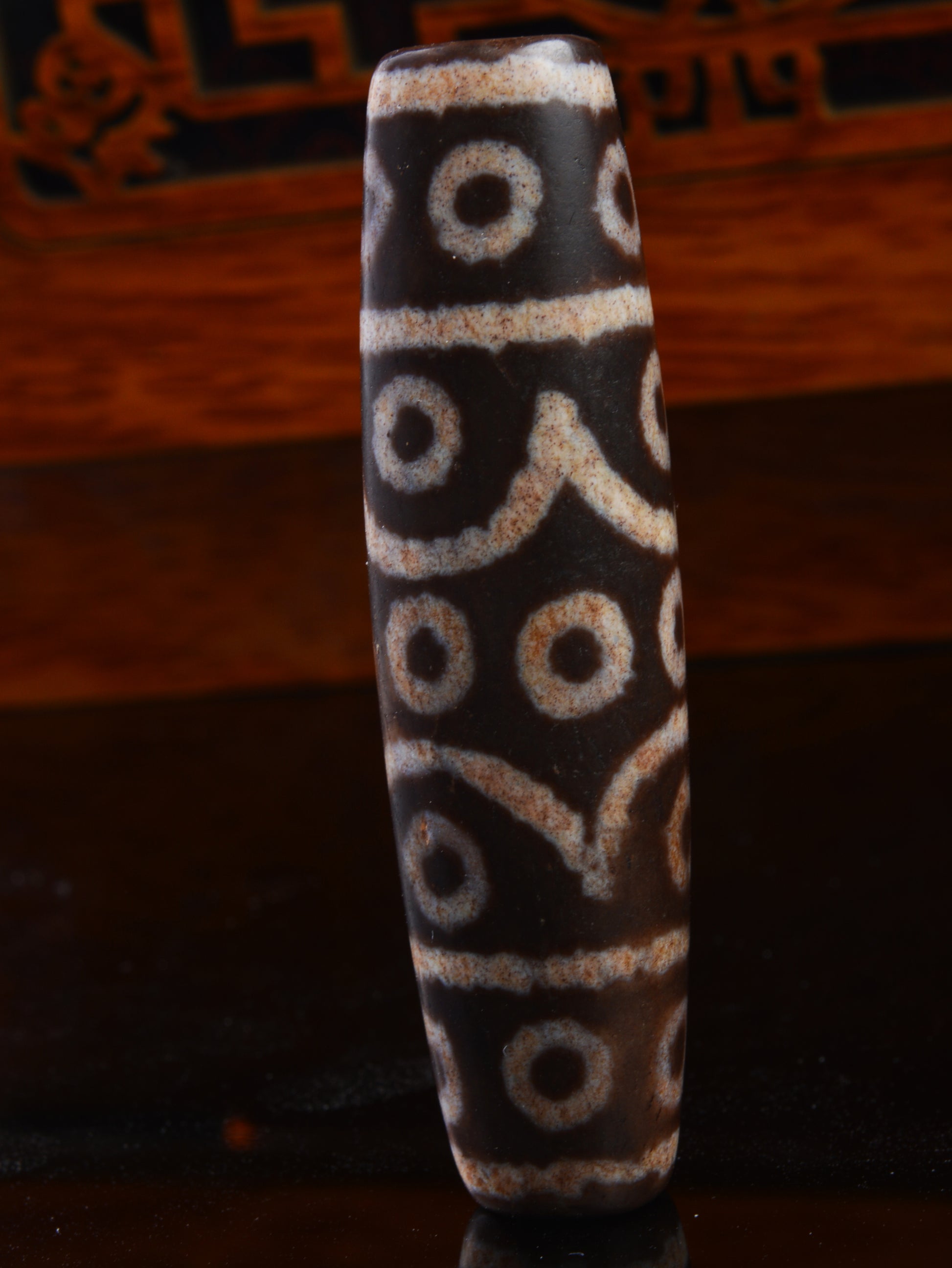 Real Tibetan Ancient Cinnabar Twenty Two Eyes Dzi Bead Pendant Amulet Himalayan 22 Eyed Bloodspots Agate Gzi Old Talisman Bracelet