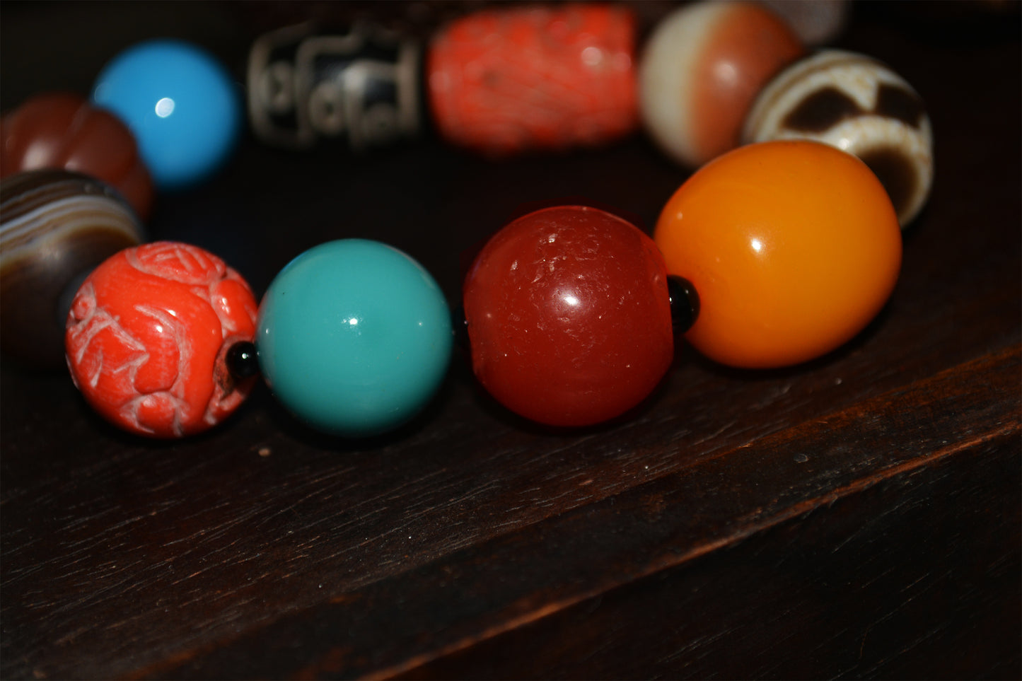 Real Tibetan Old Ancient Red Coral Bracelet Crystal Turquoise Amber Pema Raka Nanhong Agate Nine Eyes Dzi Bead Mala Prayer Beads西藏千年至纯多宝手串九眼天珠红珊瑚绿松石蜜蜡南红药师珠手链喜马拉雅藏传
