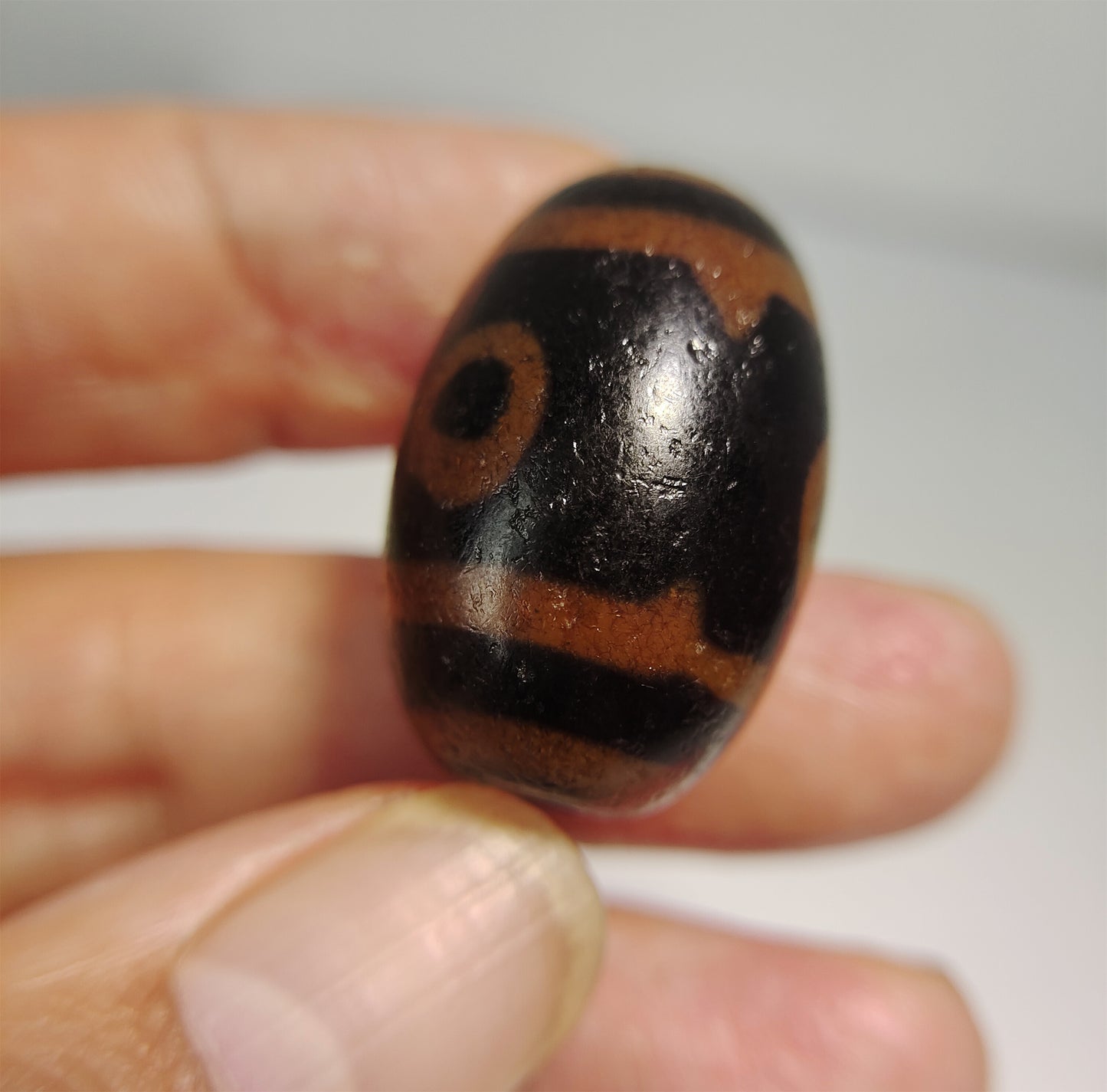 Real tibetan ancient three eyes dzi bead amulet genuine old himalaya agate 3 pure gzi pendant talisman bracelet