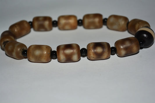 Real tibetan three eyes dzi bead amulet genuine old ancient himalaya agate pure 3 gzi pendant talisman bracelet mala