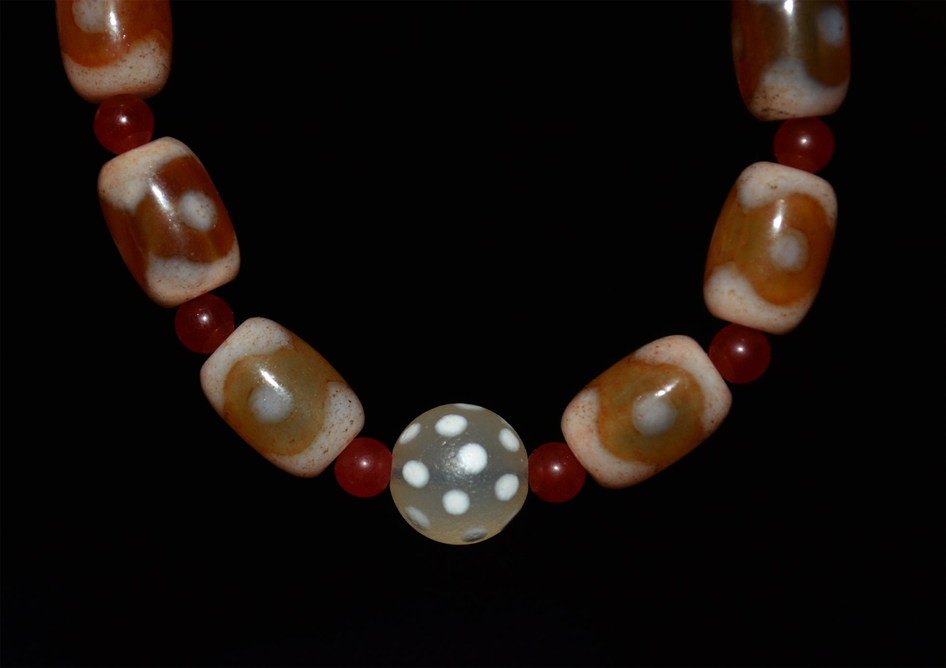 Real tibetan three eyes dzi bead amulet genuine old ancient himalaya agate pure 3 gzi talisman bracelet mala