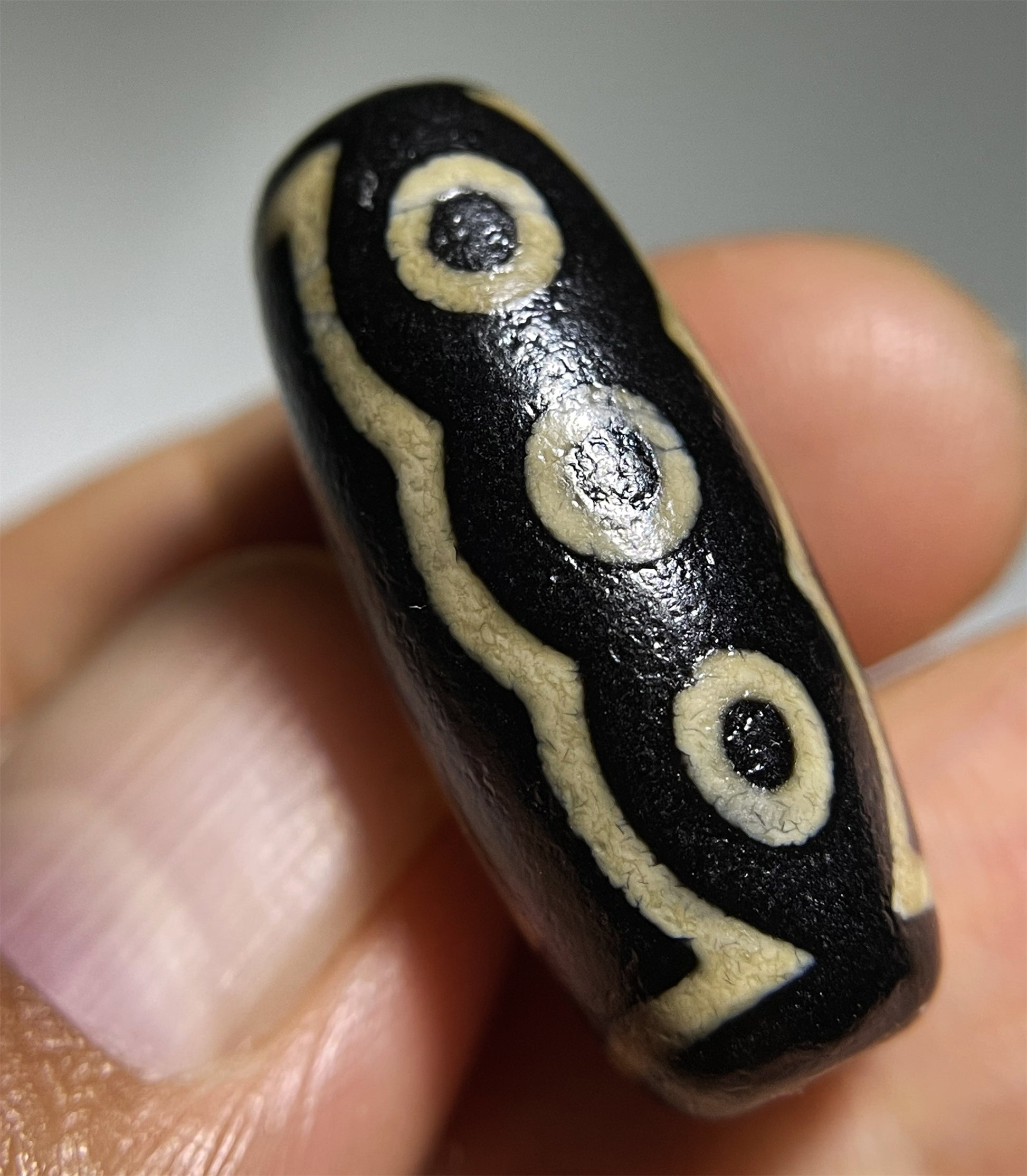 Tibet Ancient Five Eyes Dzi Bead Amulet Pendant Himalayas Agate Pure 5 Eyed Gzi Old Real Talisman Bracelet