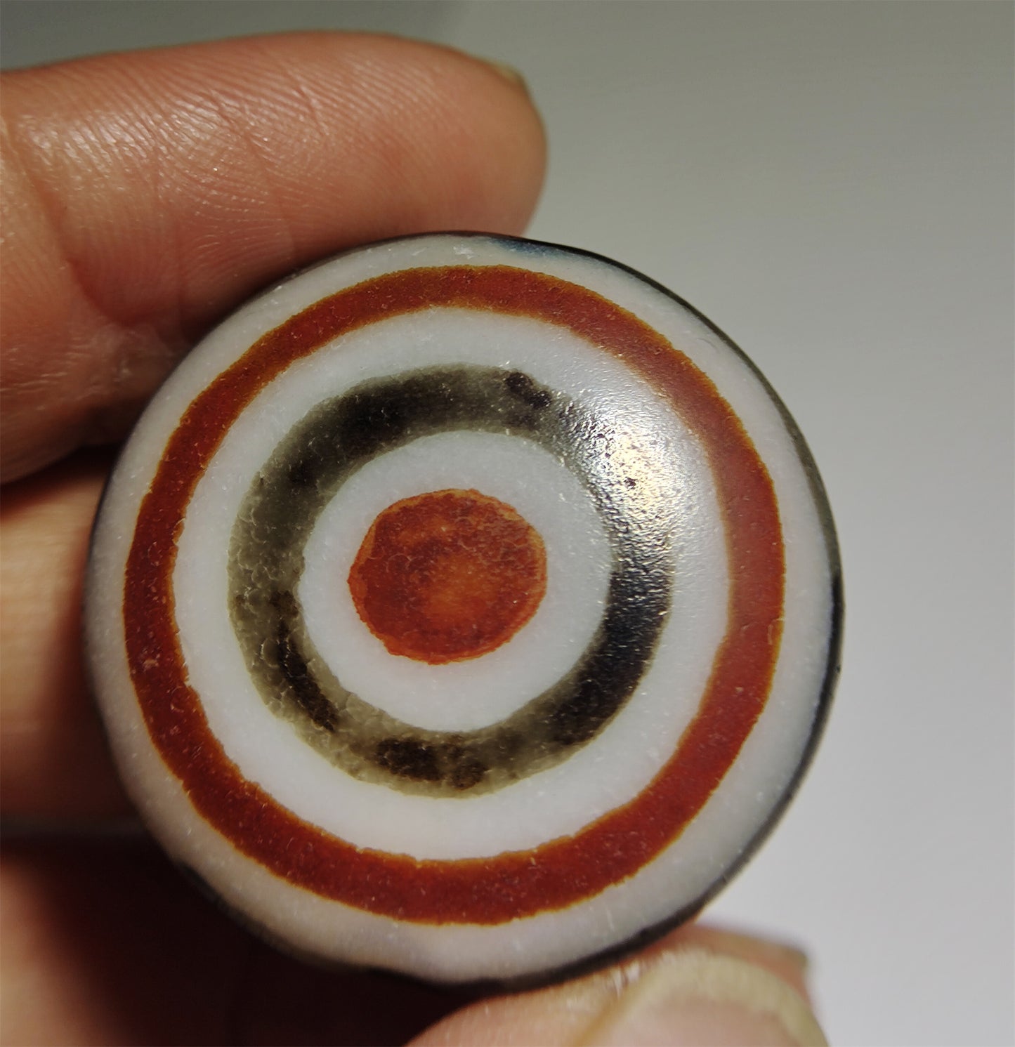 Tibet Old Ancient Lukmik Dzi Bead Amulet Luk Mik One Eye Goat Himalayan Medicine Agate Pendant Genuine Talisman