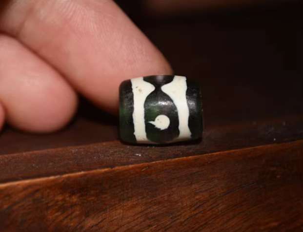 Tibet Old Ancient Three Eye Chung Dzi Bead Amulet Pendant Agate Real Himalayan 3 Eyed Pure Gzi Old Antique Talisman
