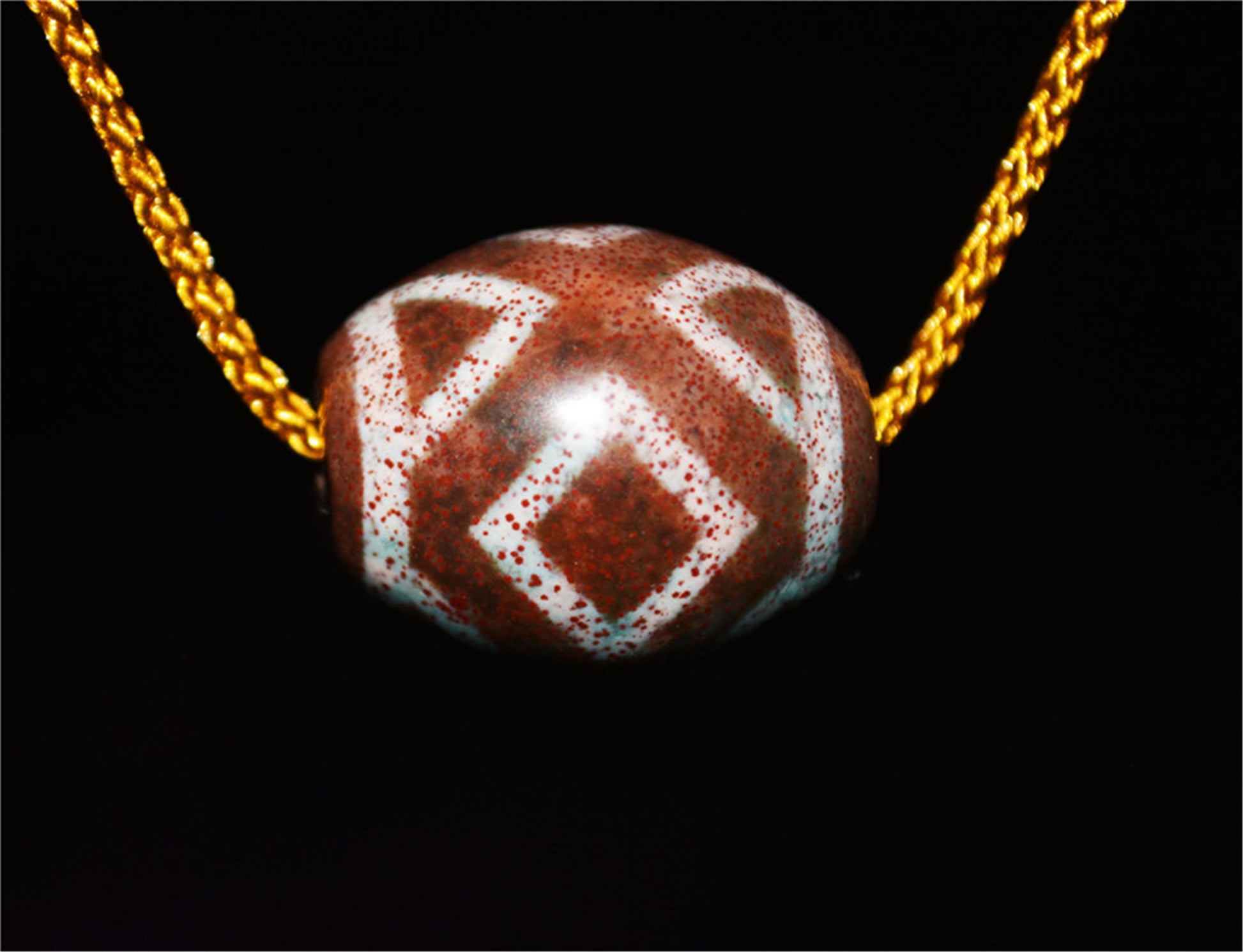 Tibetan Ancient Diamond Nine Eyes Dzi Bead Cinnabar Pendant Amulet Himalaya Old Antique Real Bloodspot Agate Nepal Three Eyed Pure Gzi Talisman Bracelet