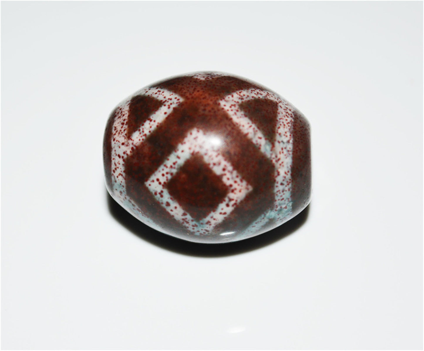 Tibetan Ancient Diamond Nine Eyes Dzi Bead Cinnabar Pendant Amulet Himalaya Old Antique Real Bloodspot Agate Nepal Three Eyed Pure Gzi Talisman Bracelet