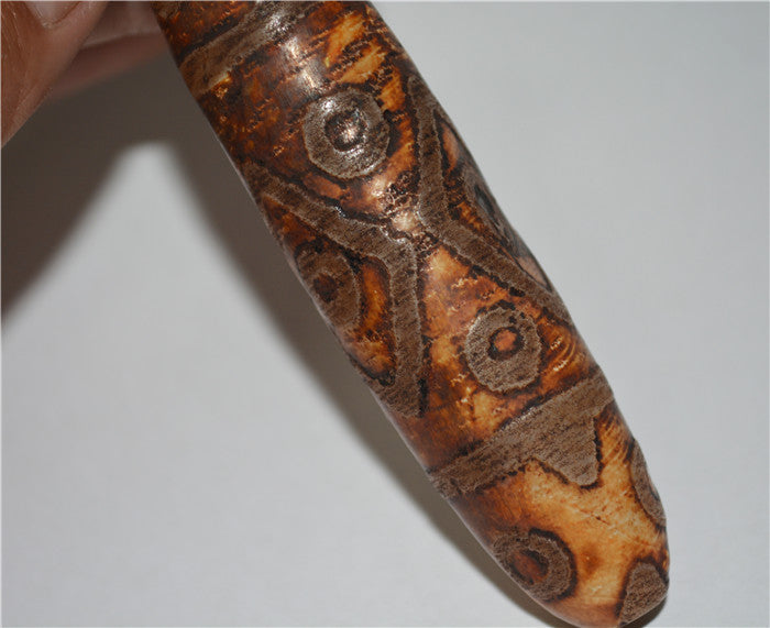 Tibetan Ancient Eighteen Eyes Dzi Bead Amulet Pendant Agate Pure 18 Eyed Gzi Old Real Himalaya Talisman