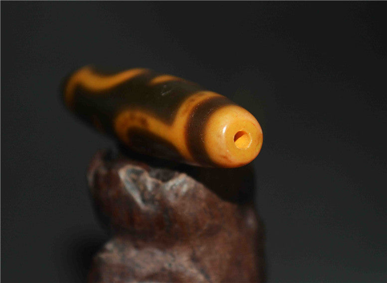 Tibetan Ancient Nectar Bottle Dzi Bead Pendant Amulet Himalayas Pure Gzi Genuine Old Antique Agate Talisman Bracelet