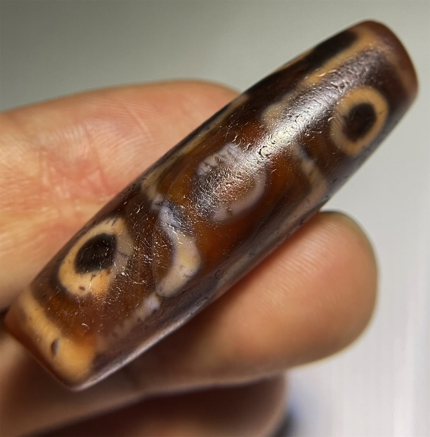 Tibetan Ancient Nine Eye Dzi Bead Amulet Pendant Real Himalaya Agate Pure 9 Eyed Gzi Old Antique Genuine Talisman Bracelet