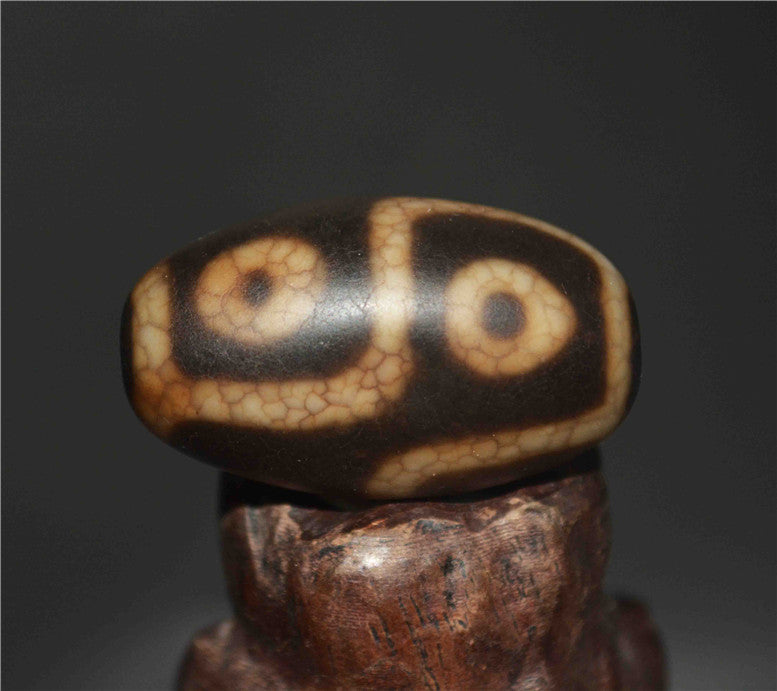 Tibetan Ancient Real Six Eyes Dzi Bead Amulet Pendant Himalayan Agate Pure 6 Eyed Gzi Old Genuine Talisman Bracelet