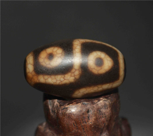 Tibetan Ancient Real Six Eyes Dzi Bead Amulet Pendant Himalayan Agate Pure 6 Eyed Gzi Old Genuine Talisman Bracelet