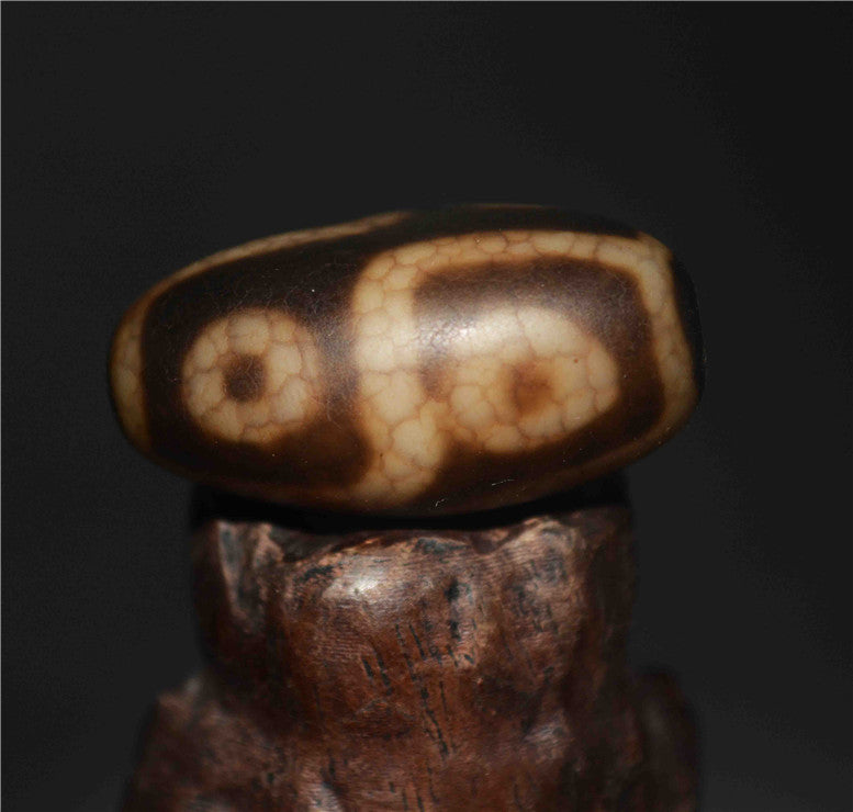 Tibetan Ancient Real Six Eyes Dzi Bead Amulet Pendant Himalayan Agate Pure 6 Eyed Gzi Old Genuine Talisman Bracelet