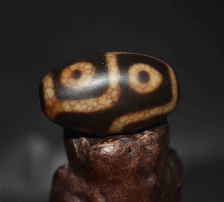 Tibetan Ancient Real Six Eyes Dzi Bead Amulet Pendant Himalayan Agate Pure 6 Eyed Gzi Old Genuine Talisman Bracelet