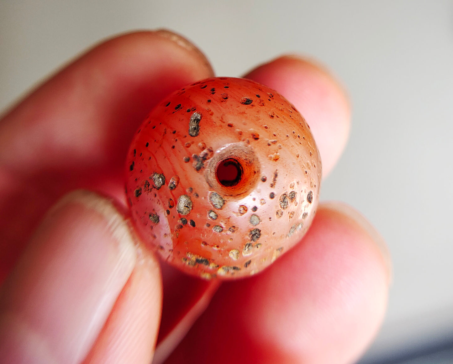 Tibetan Old Ancient Pema Raka Agate Bracelet Bead Nanhong Carnelian Pendant Himalaya Genuine Amulet