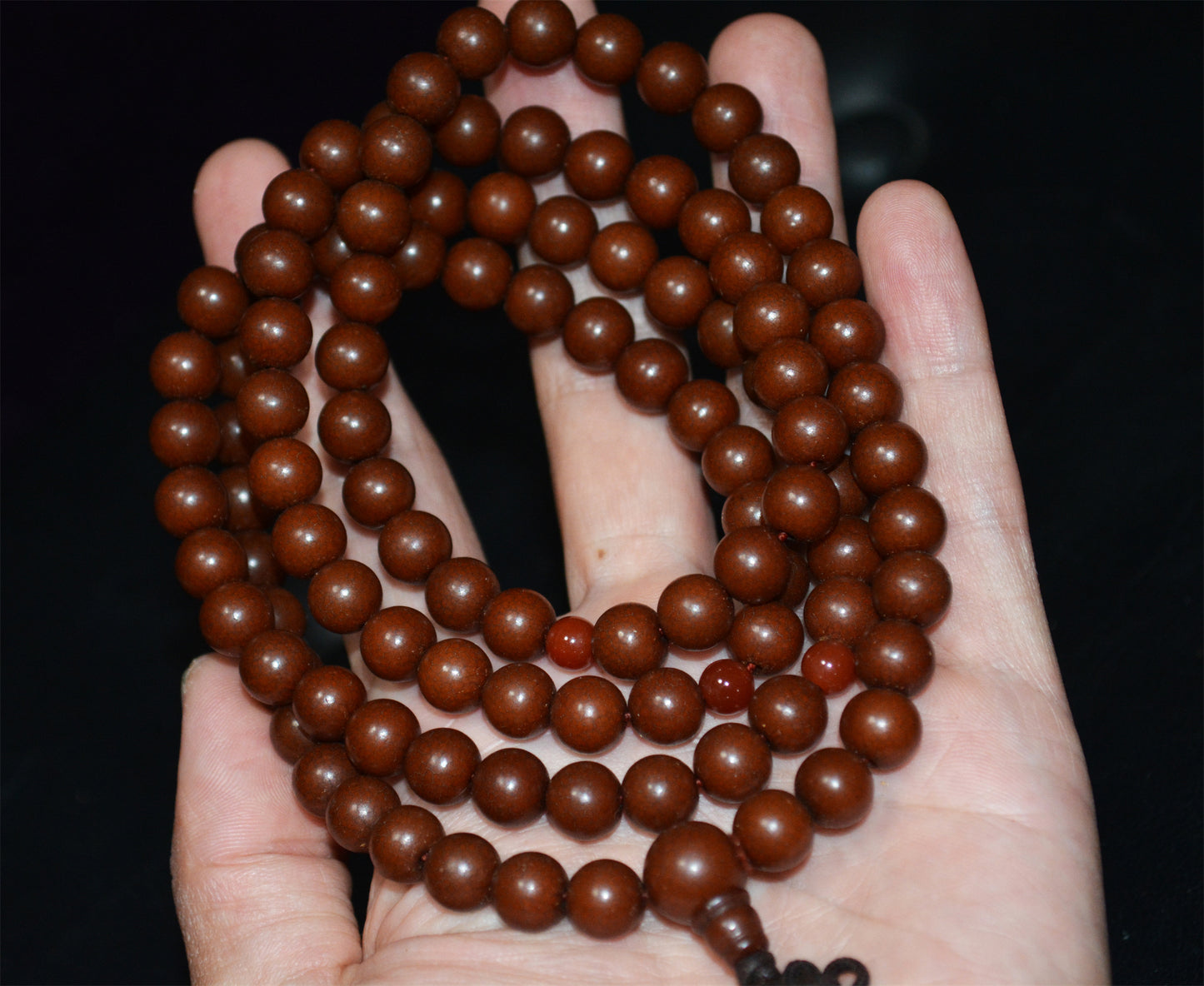 Tibetan Old Antique Bodhi Seeds Bracelet Mala Prayer Beads 108 Rosary Himalayan Necklace