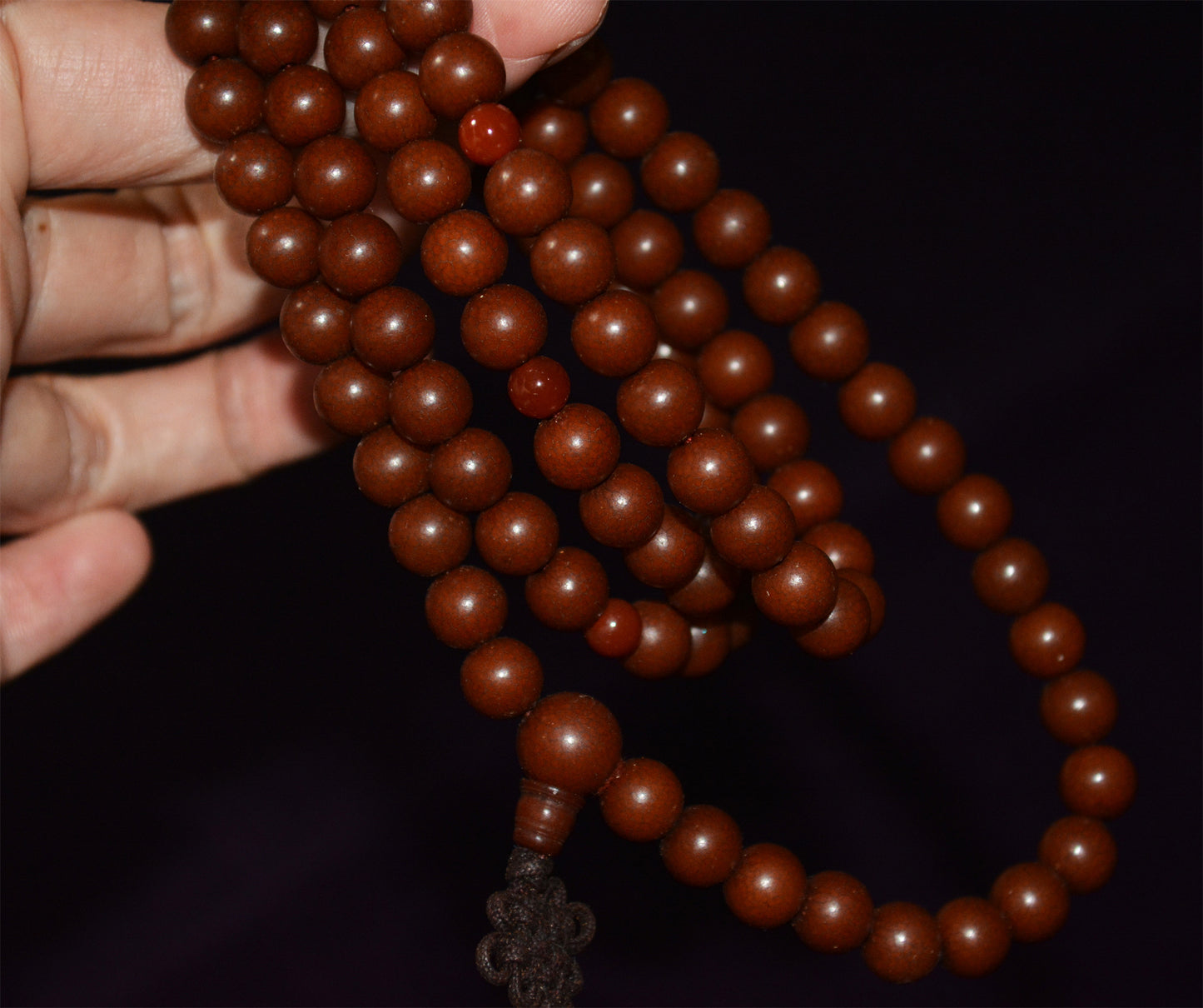 Tibetan Old Antique Bodhi Seeds Bracelet Mala Prayer Beads 108 Rosary Himalayan Necklace