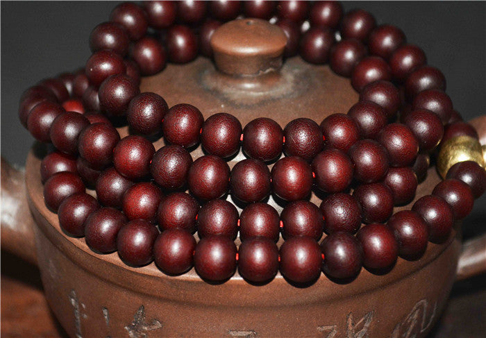 Tibetan Old Antique Bodhi Seeds Mala Prayer Beads Rosary Bracelet 108 Nepal Puti Buddhism