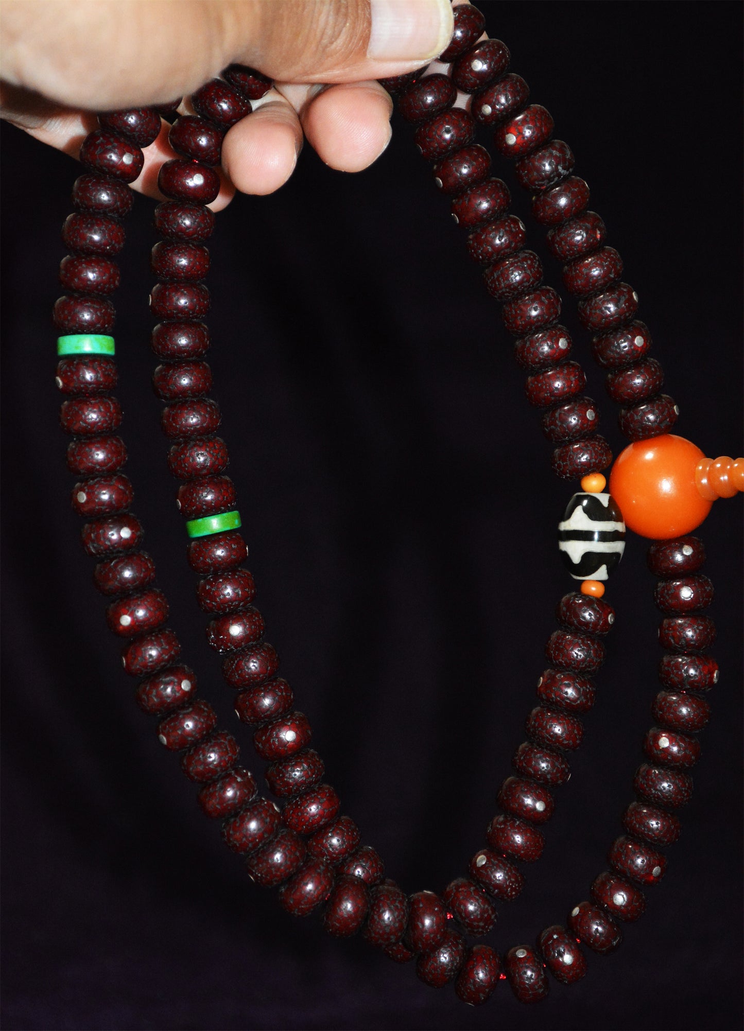 Tibetan Old Antique Lotus Bodhi Seeds Bracelet Mala Prayer Beads 108 Rosary Himalayas Xingyue Puti