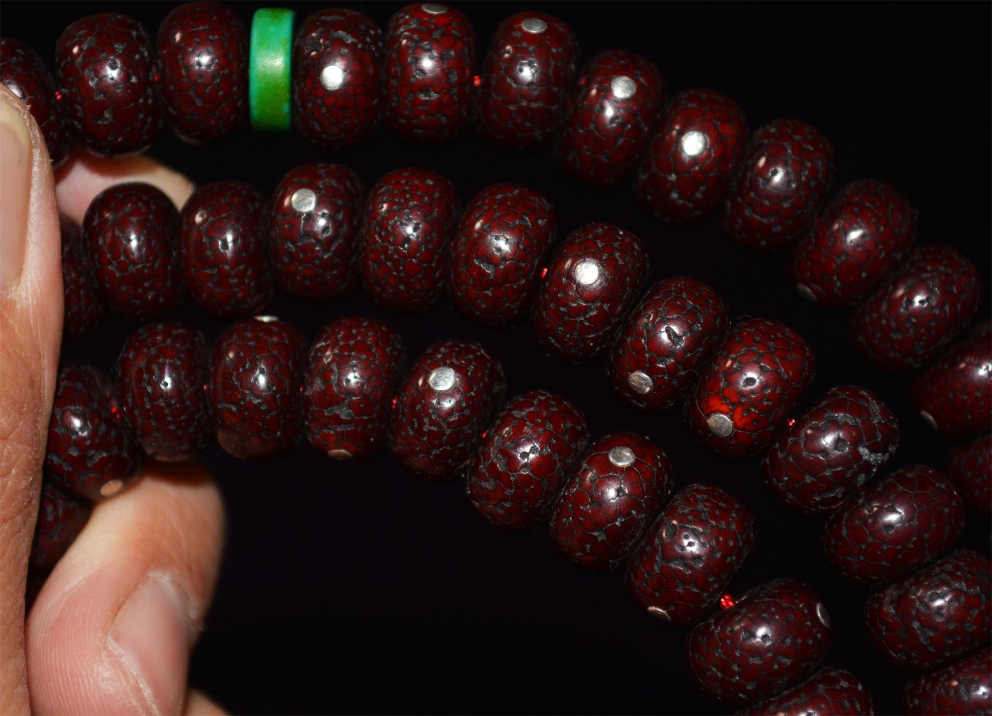 Tibetan Old Antique Lotus Bodhi Seeds Bracelet Mala Prayer Beads 108 Rosary Himalayas Xingyue Puti