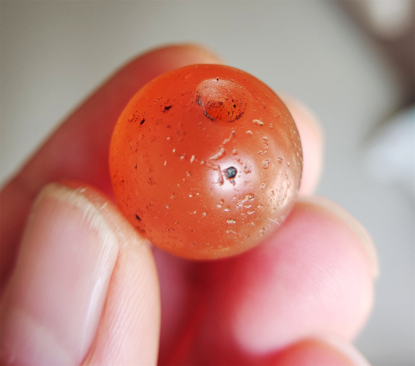 Tibetan Old Ancient Pema Raka Agate Bracelet Bead Nanhong Carnelian Pendant Himalaya Genuine Amulet