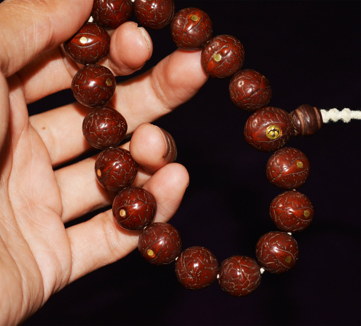 Tibetan Old Antique Phoenix Eyes Bodhi Seeds Bracelet Mala Prayer Beads 108 Rosary Himalayas Fengyan Puti