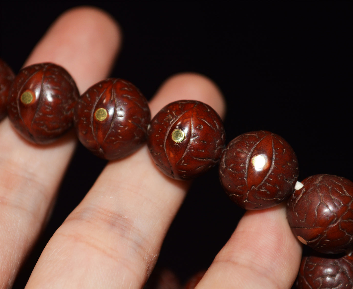 Tibetan Old Antique Phoenix Eyes Bodhi Seeds Bracelet Mala Prayer Beads 108 Rosary Himalayas Fengyan Puti