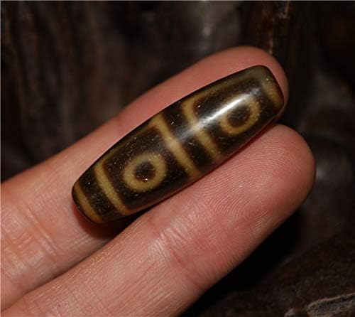 Tibetan Real Old Ancient Four Eyes Dzi Bead Amulet Pendant Himalaya Agate 4 Eyed Pure Gzi Old Antique Talisman Bracelet