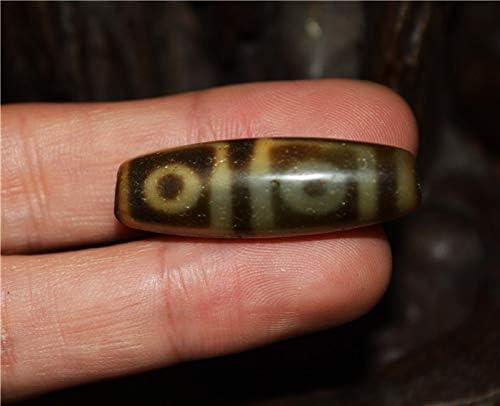 Tibetan Real Old Ancient Four Eyes Dzi Bead Amulet Pendant Himalaya Agate 4 Eyed Pure Gzi Old Antique Talisman Bracelet