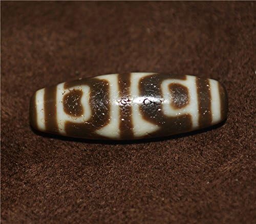 Tibetan Real Old Ancient Lotus Dzi Bead Amulet Pendant Himalaya Agate Pure Six Eyes Gzi Old Antique Talisman Bracelet