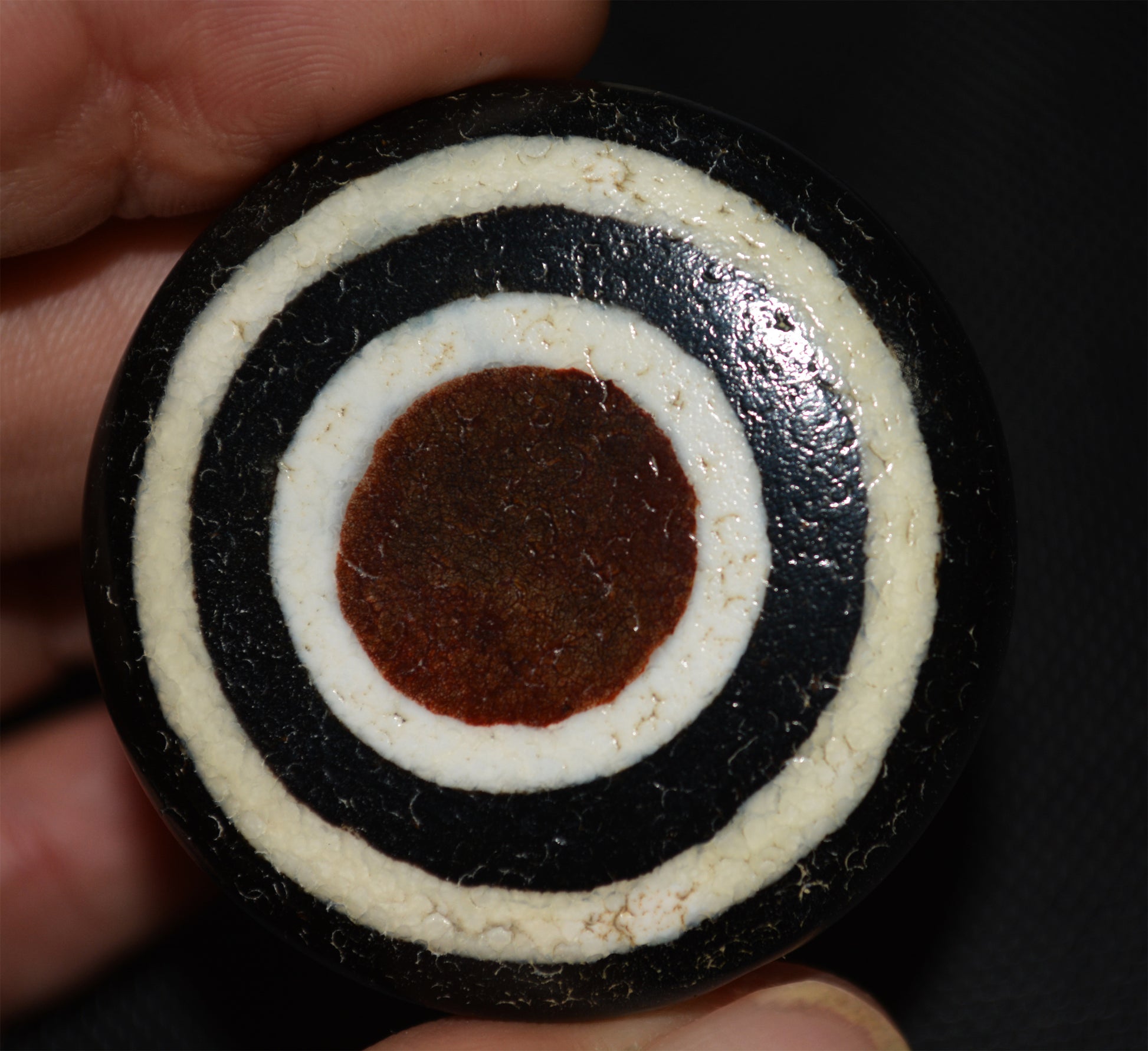 Tibetan Ancient Two Eyes Lukmik Dzi Bead