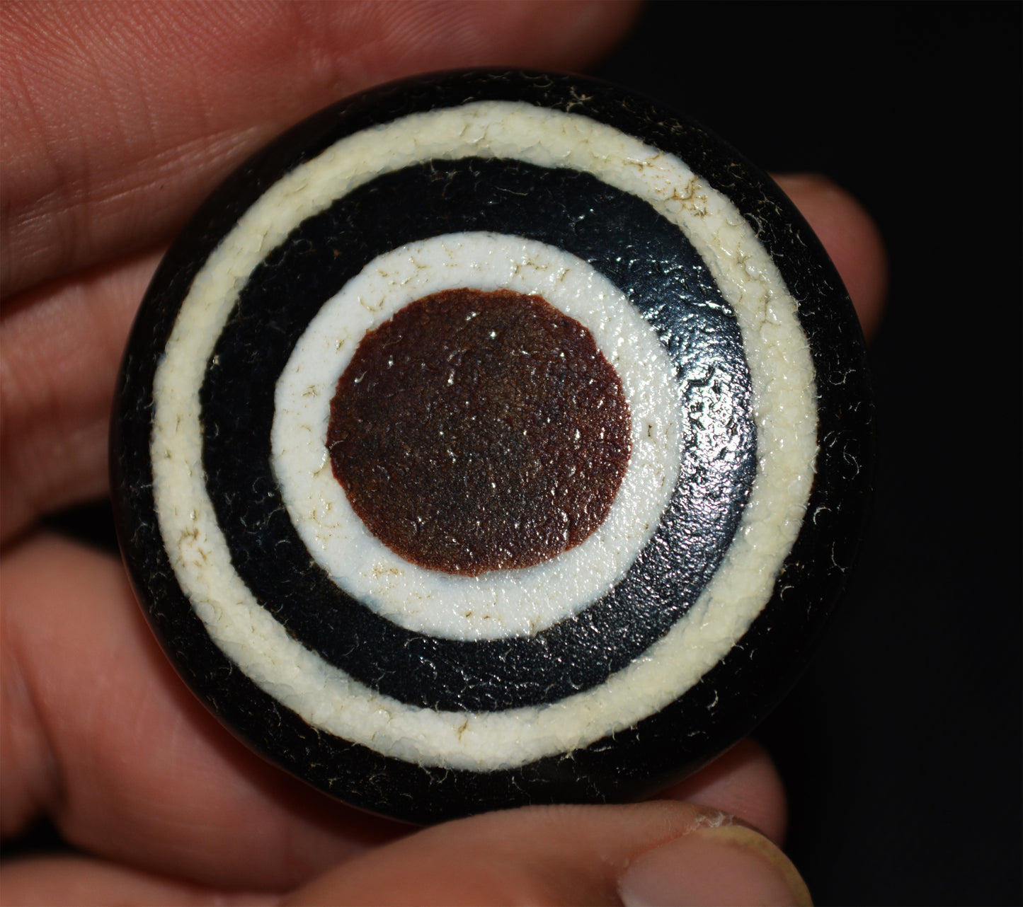 Tibetan Ancient Two Eyes Lukmik Dzi Bead