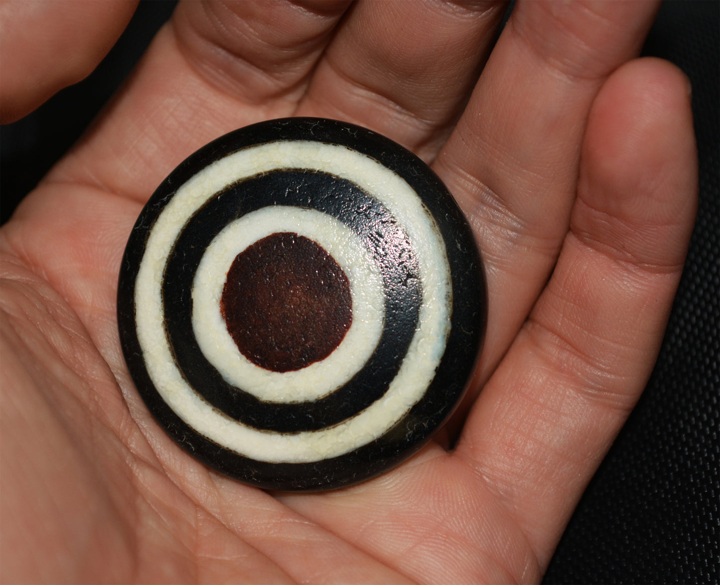 Tibetan Ancient Two Eyes Lukmik Dzi Bead