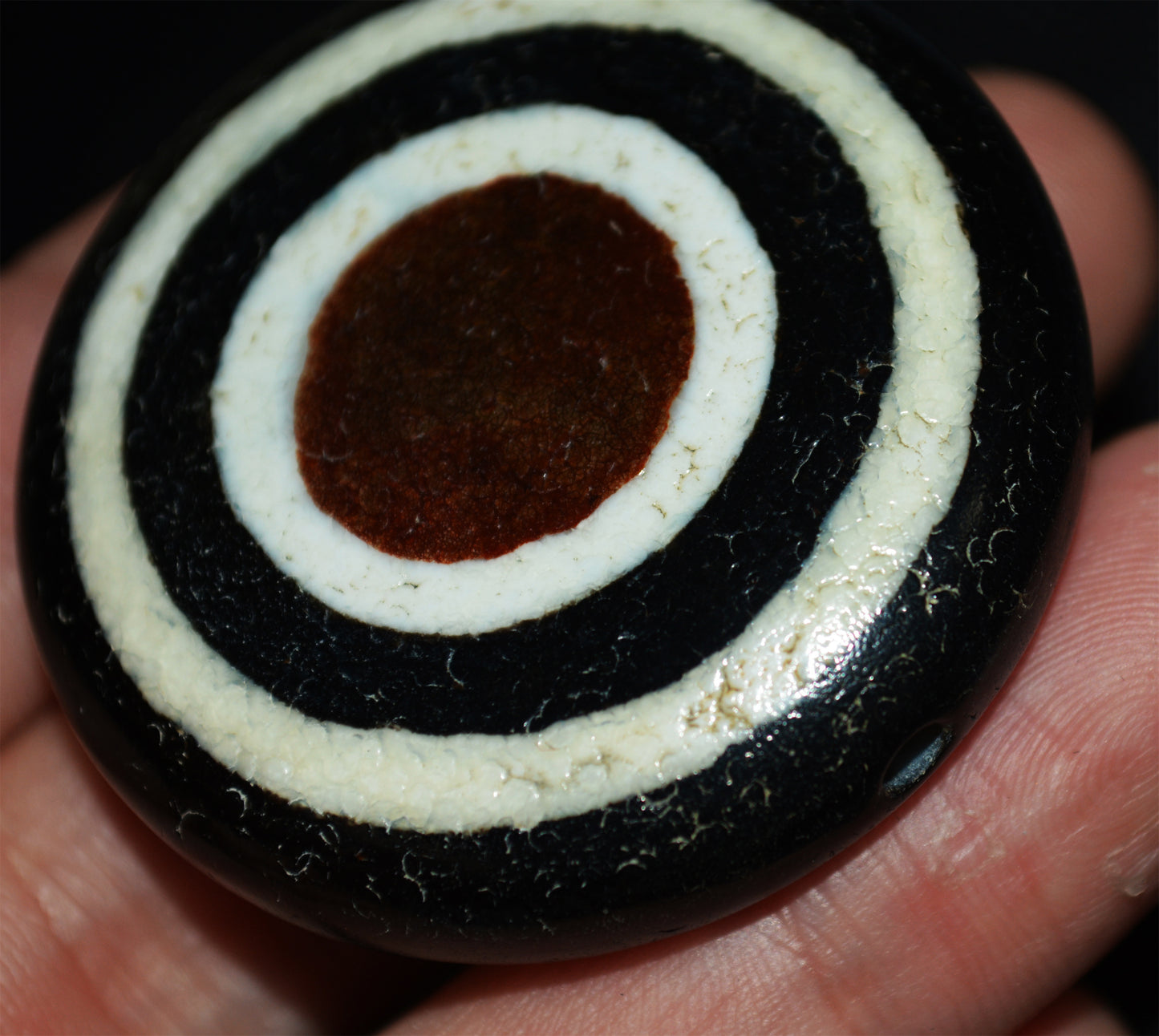 Tibetan Ancient Two Eyes Lukmik Dzi Bead